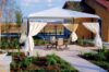 LG Shade Hip Roof Design with Privacy Drapes Drapes