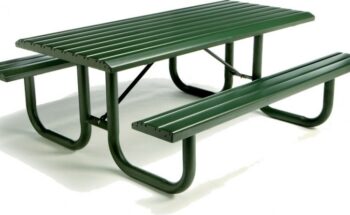 LG Amenities Park Series 6 PVC Picnic Table 1