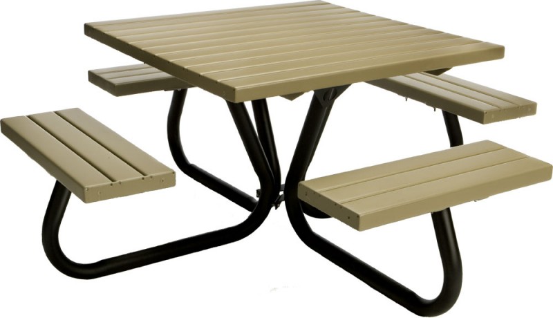 LG Amenities Park Series Square PVC Picnic Table