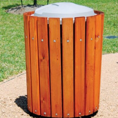 LG Amenities Redwood Series 32 Gallon Trash Receptical