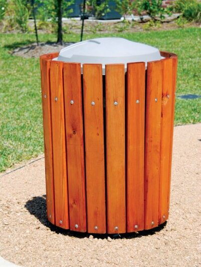 LG Amenities Redwood Series 32 Gallon Trash Receptical