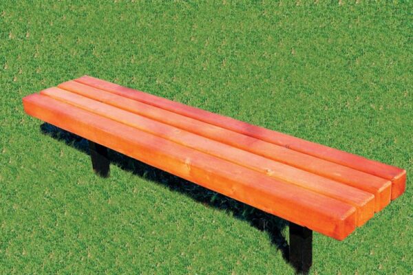 LG Amenities Redwood Series 6 Backless Redwood Bench