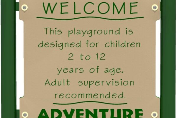 LG Panel playground welcome sign