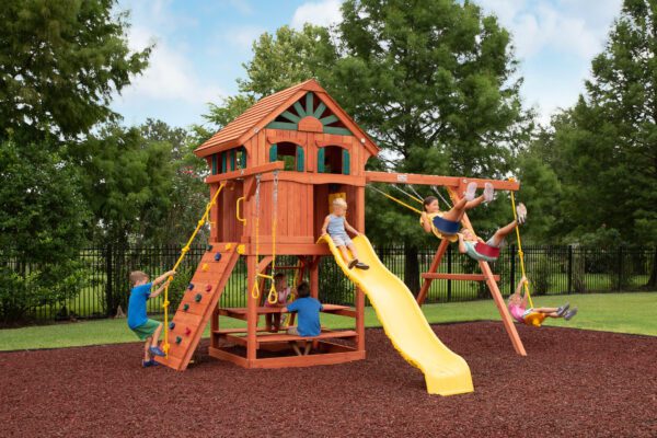 Parrot island fort with treehouse panels scaled