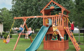 Parrot Island Fort XL with Playhouse Panels
