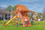 Parrot Island Playcenter with Wood Roof & Treehouse Panels