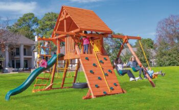 Parrot Island Playcenter with Wood Roof