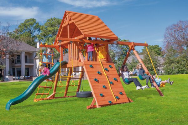 Parrot Island Playcenter with Wood Roof