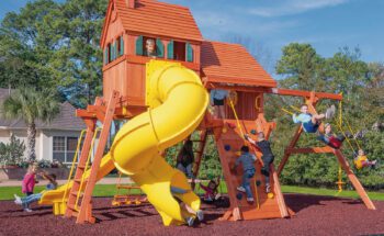 6.5 Jaguar MegaSized Playcenter w/R&R Cabin and Spiral Slide