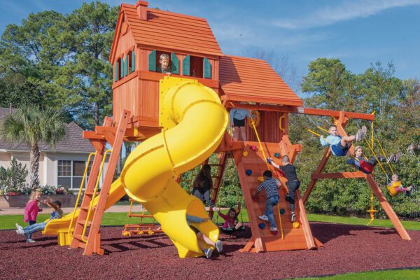 6.5 Jaguar MegaSized Playcenter w/R&R Cabin and Spiral Slide