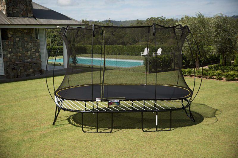 Large Oval Spring Free Trampoline | Tree Frogs Showrooms