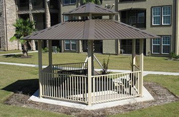 hexagon metal shelters