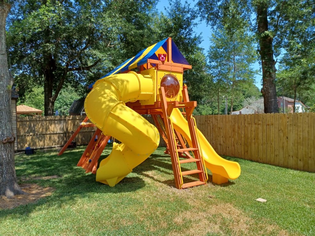 Tree Frogs Showrooms Swing Set Install