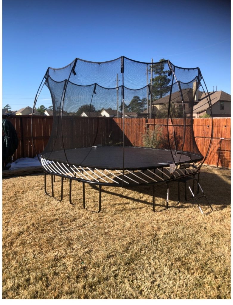 Atascosita TX trampoline install 1