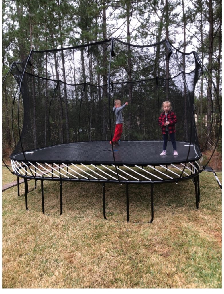 Montgomery TX trampoline install 1