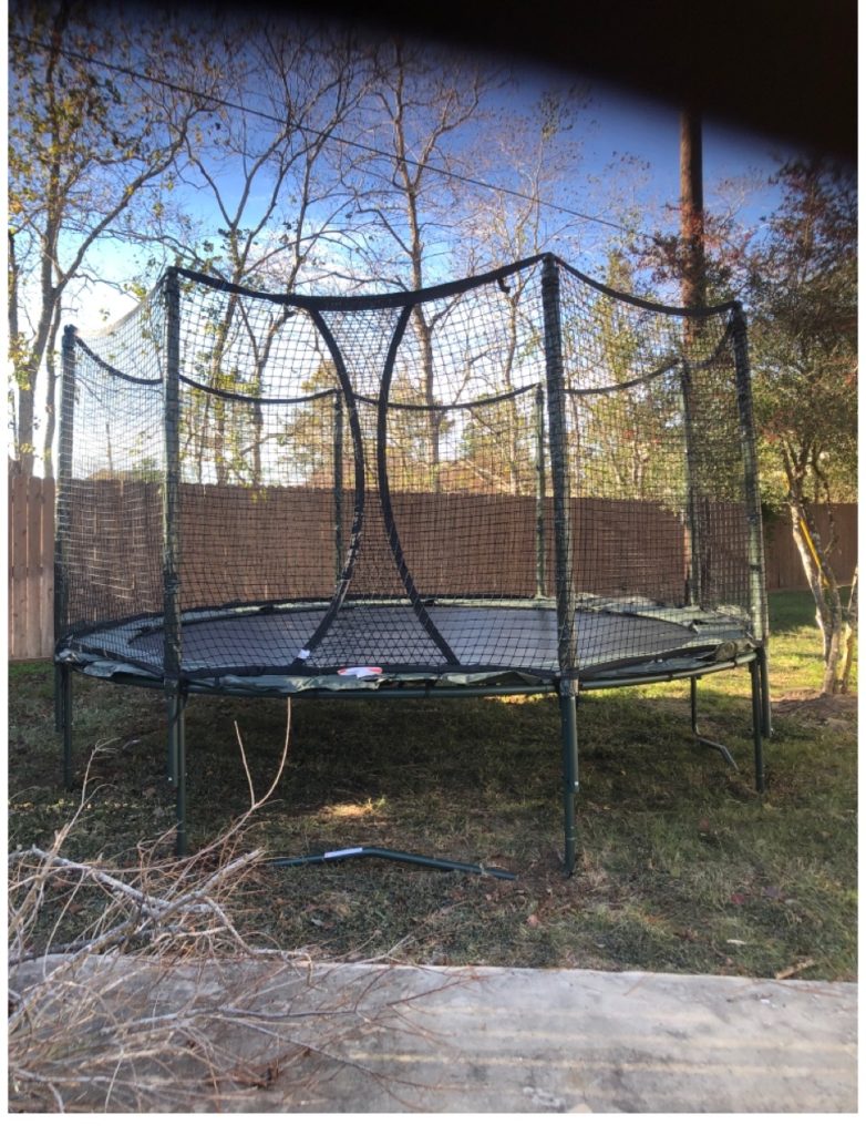 Spring TX trampoline install 1