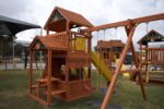 Parrot Island Fort w:Wood Roof, Snack Bar & Playhouse Panels 1