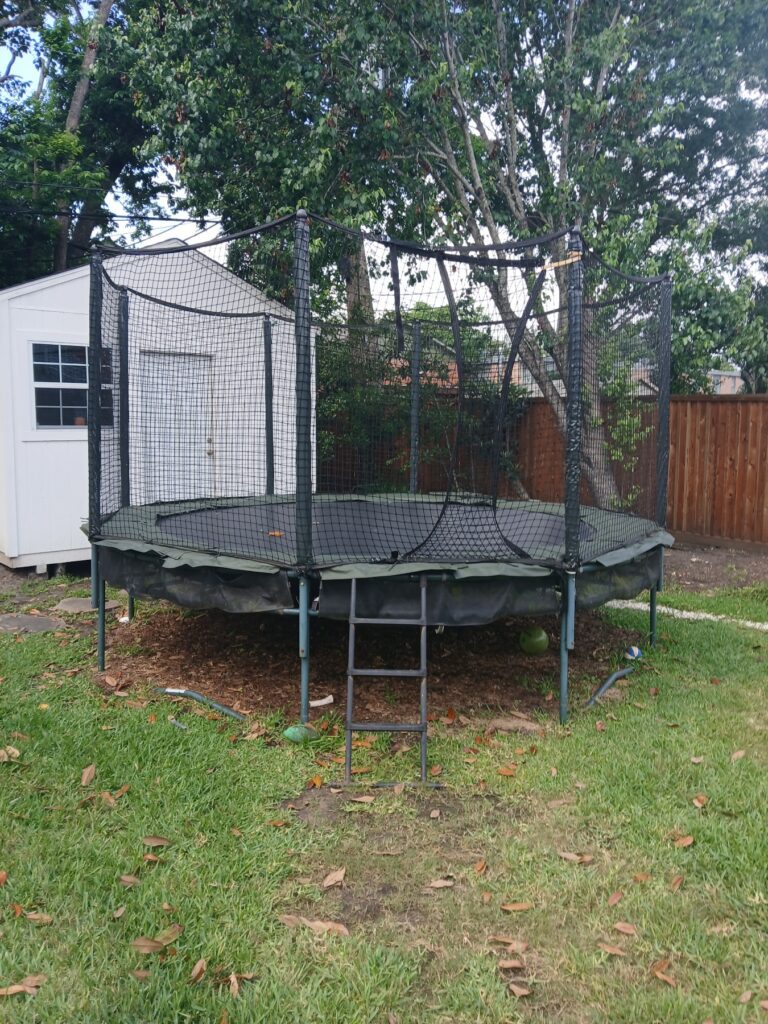 Houston TX 4 Trampoline Install