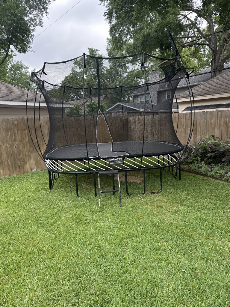 Houston TX 1 Trampoline Install