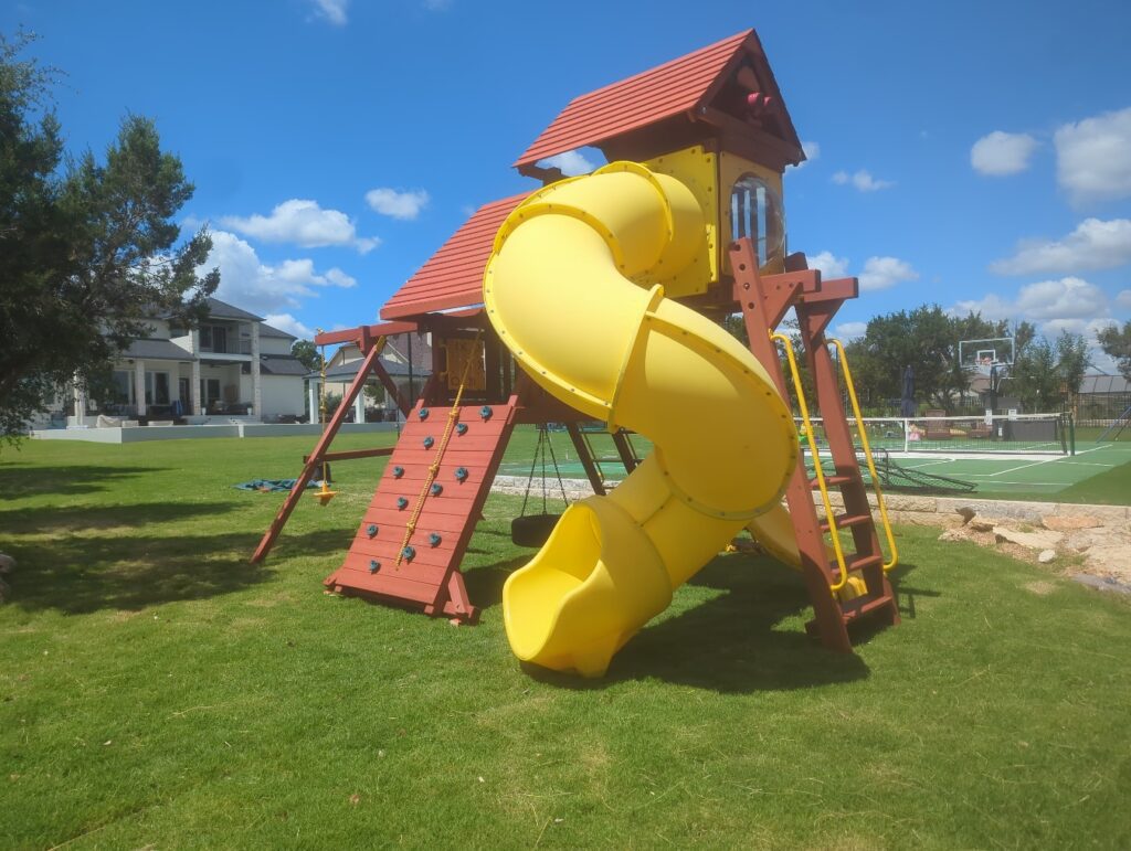 Leander TX 1 Tree Frogs Swing Sets Install