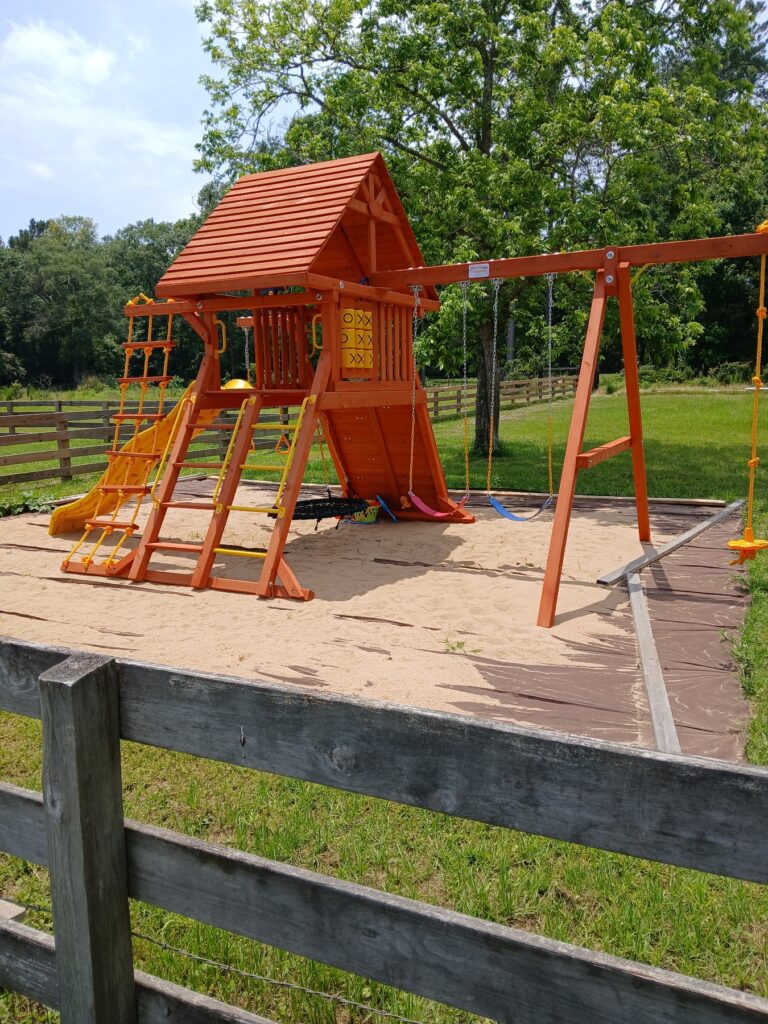 Sheperd TX 1 Tree Frogs Swing Sets Install