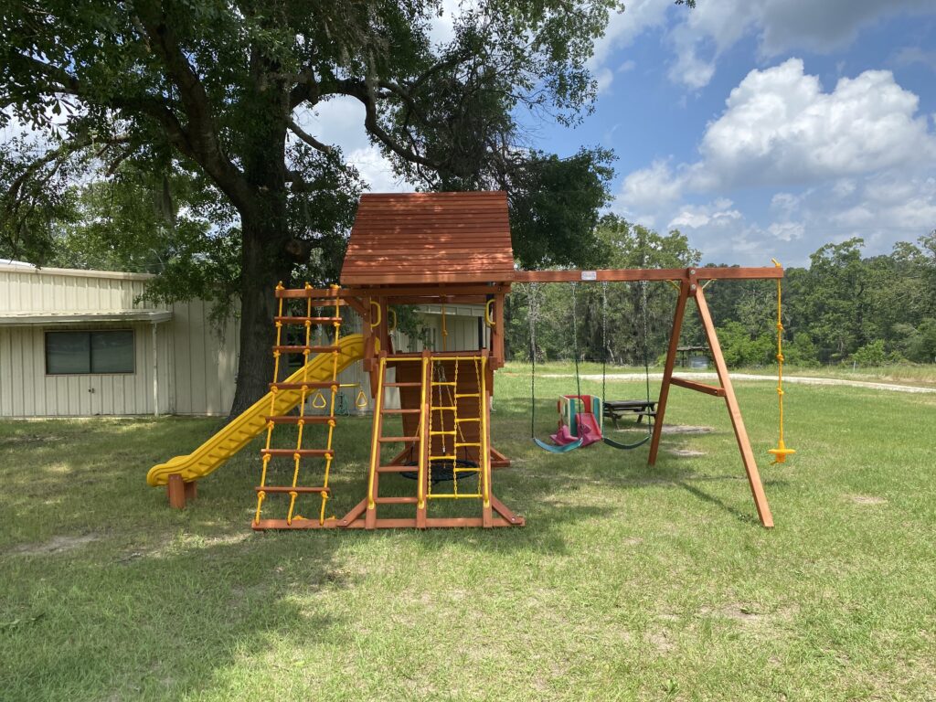 Trinity TX 1 Tree Frogs Swing Sets Install