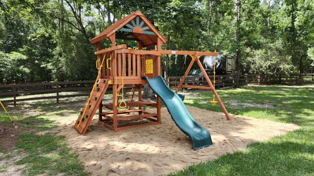 Magnolia TX 1 Tree Frogs Swing Sets Install