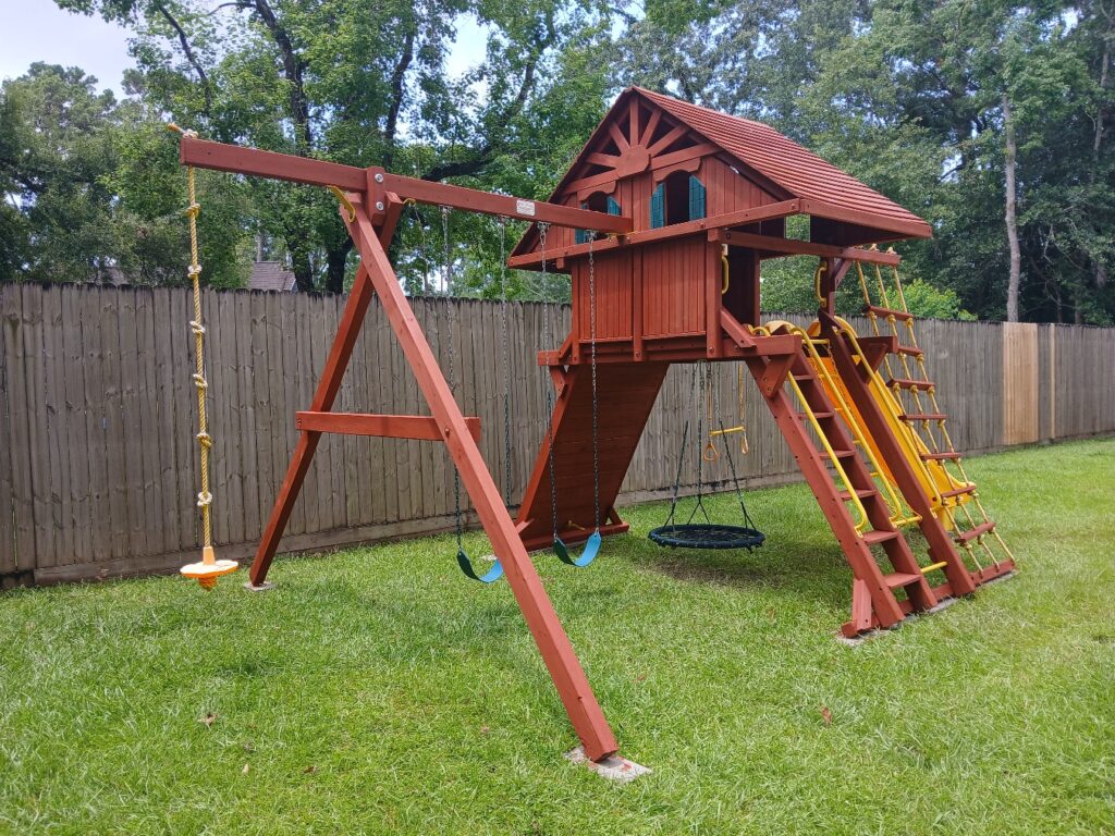 Porter TX 1 Tree Frogs Swing Sets Install