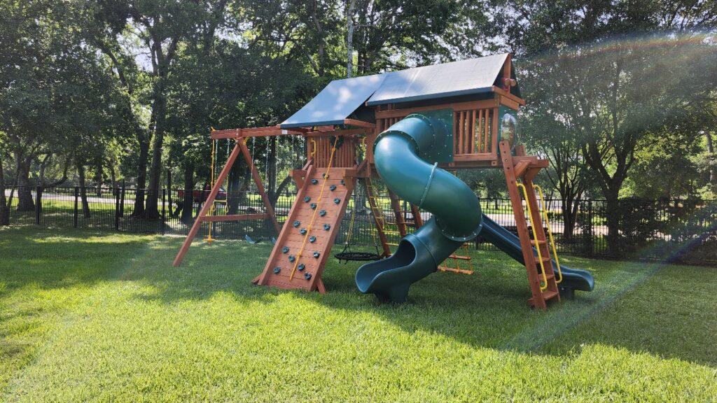 Richmond TX 1 Tree Frogs Swing Sets Install