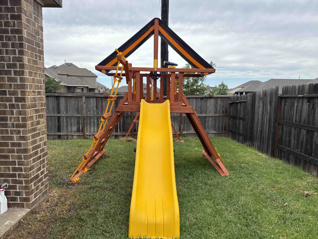 Richmond TX 1 Tree Frogs Swing Sets Install