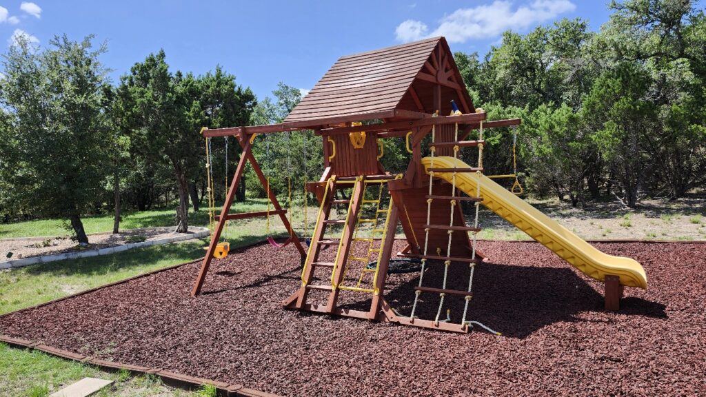 Spring TX 4 Tree Frogs Swing Sets Install