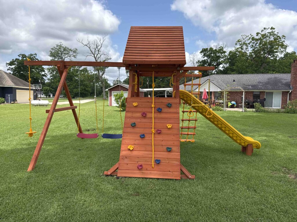 Wharton TX 2 Tree Frogs Swing Sets Install