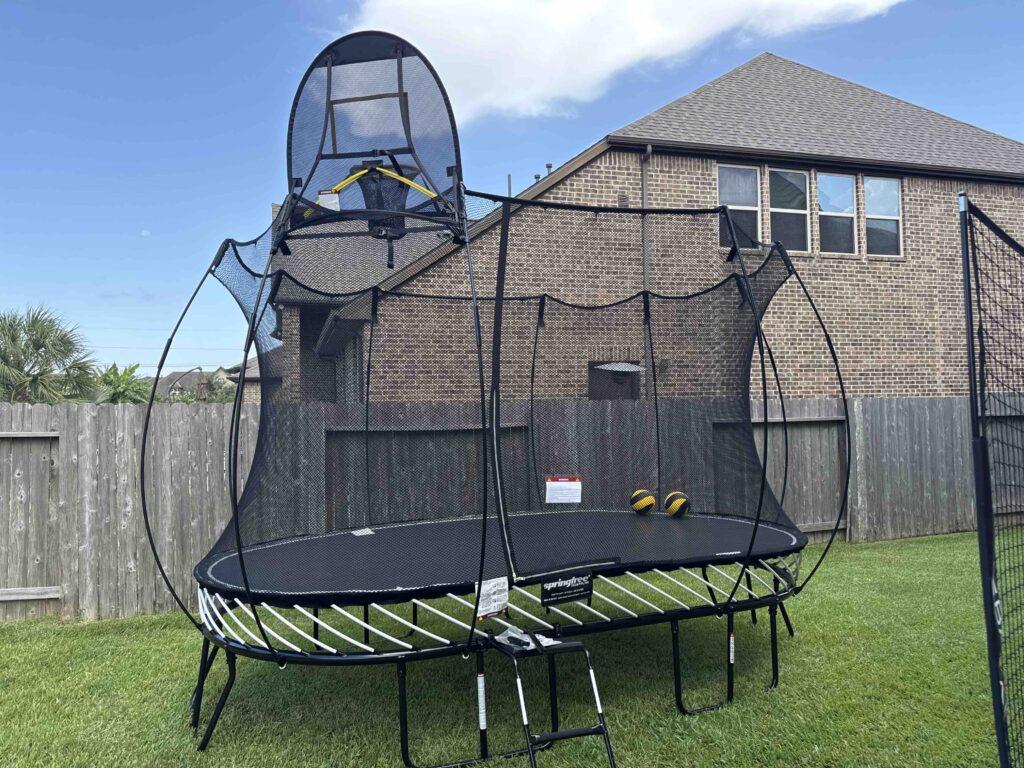 Friendswood TX 2 Trampoline Install