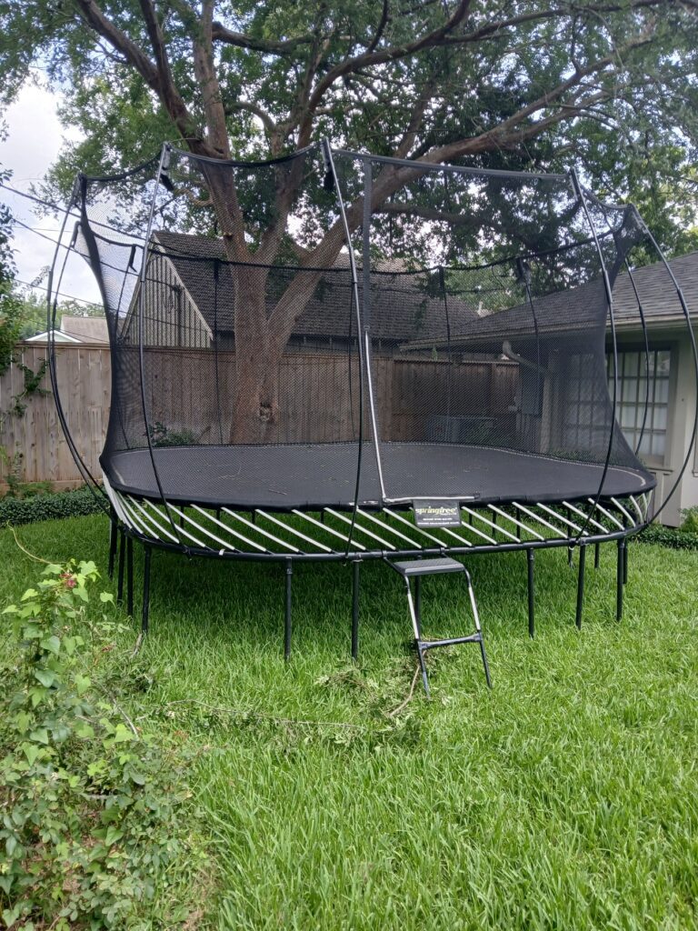 Houston TX 1 Trampoline Install