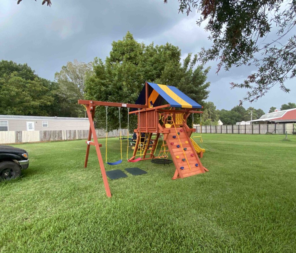 Baytown TX 1 Tree Frogs Swing Sets Install