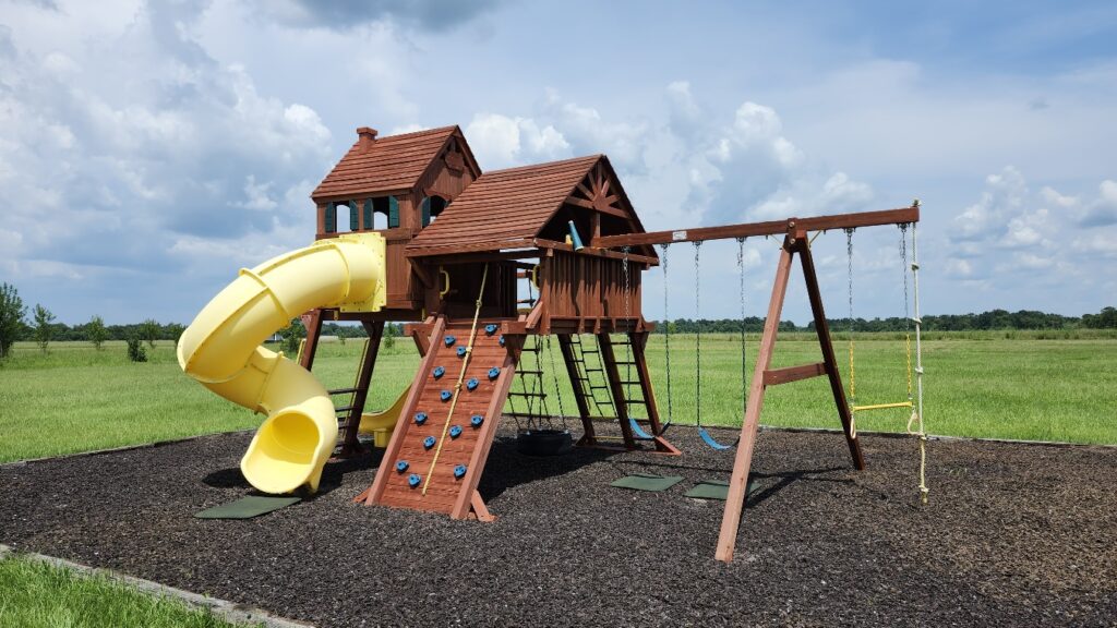 Liberty TX 1 Tree Frogs Swing Sets Install