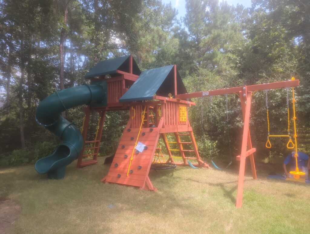 Magnolia TX 1 Tree Frogs Swing Sets Install