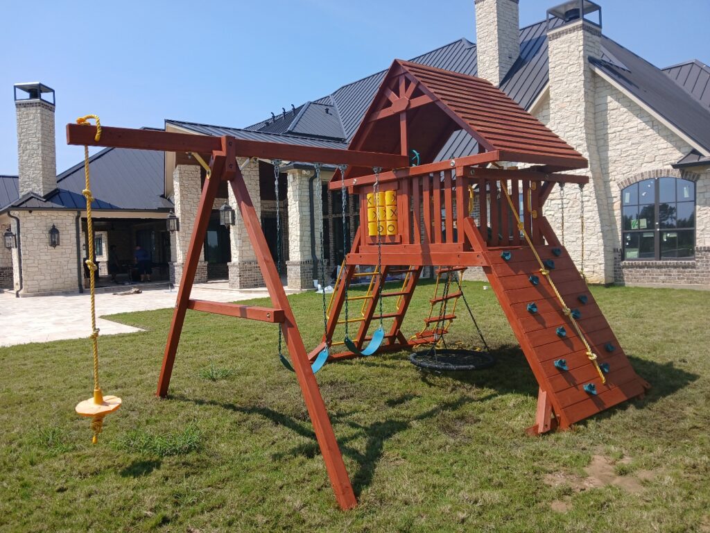 Montgomery TX 1 Tree Frogs Swing Sets Install