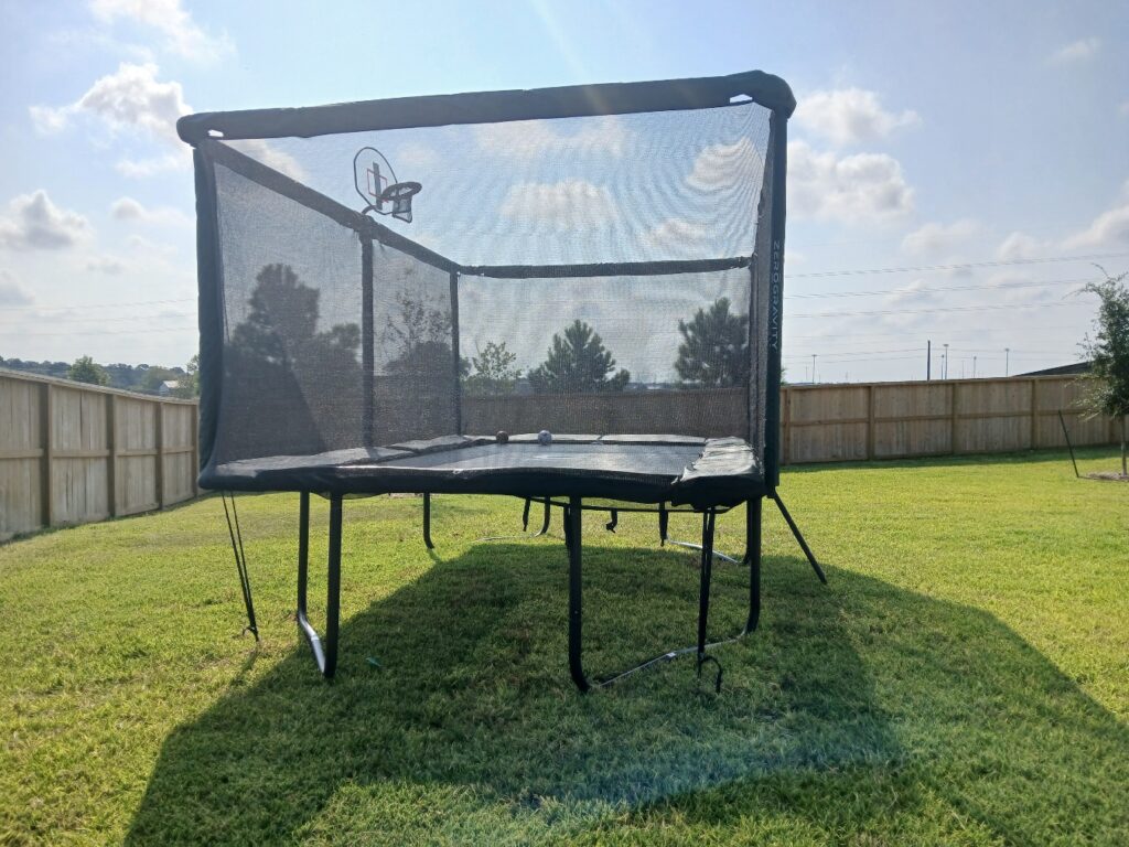 Tomball TX 2 Trampoline Install