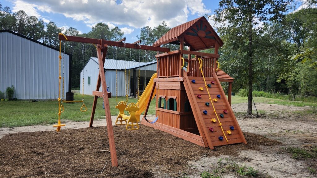 Dayton TX 2 Tree Frogs Swing Sets Install