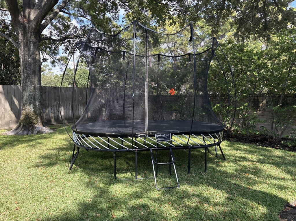 Houston TX 1 Trampoline Install