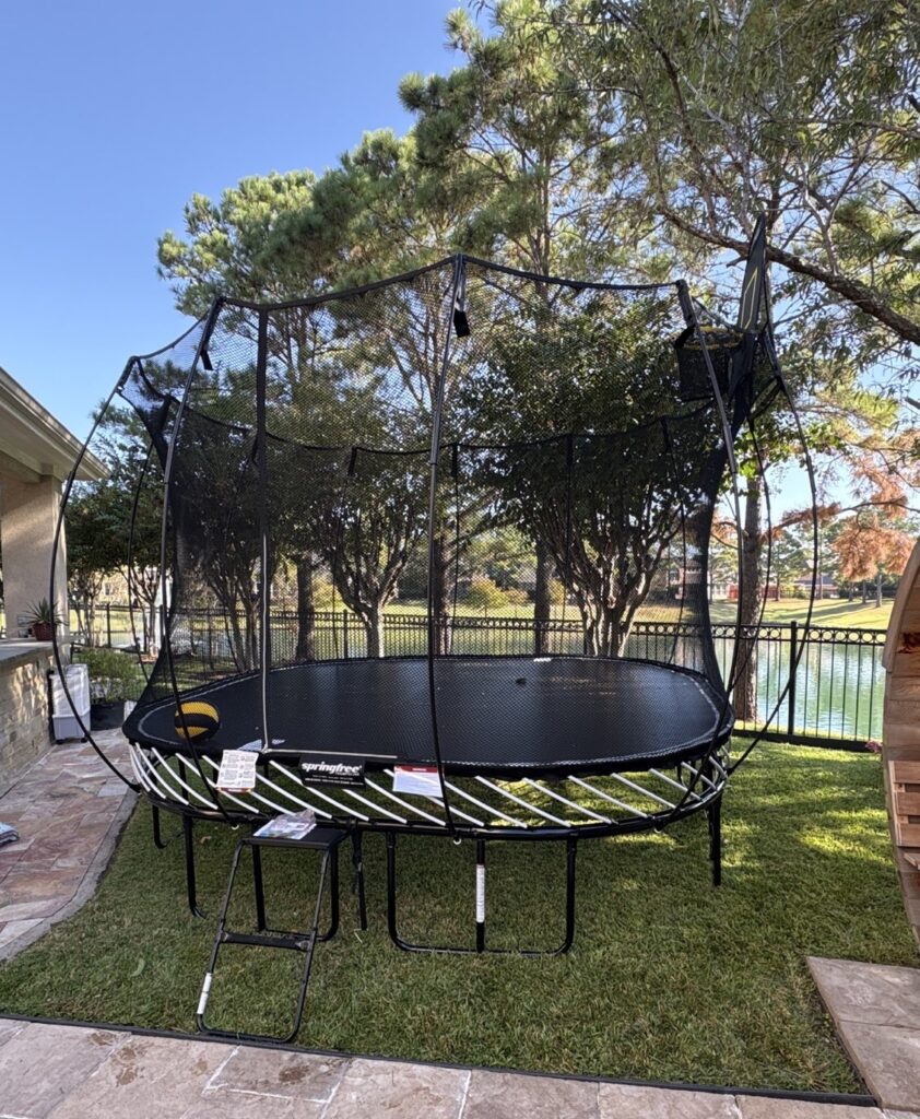 Houston TX 2 Trampoline Install