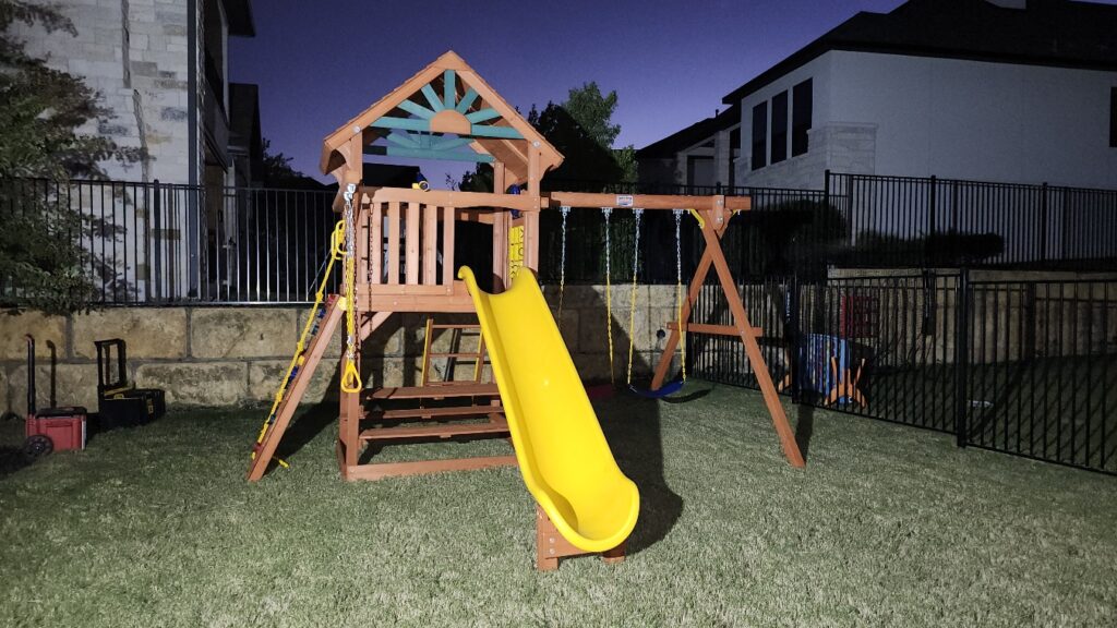 Lakeway TX 1 Tree Frogs Swing Sets Install