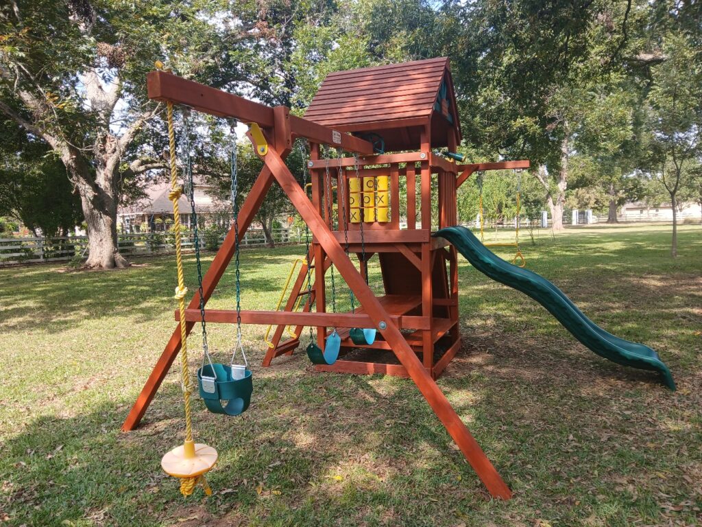 Richmond TX 1 Tree Frogs Swing Sets Install