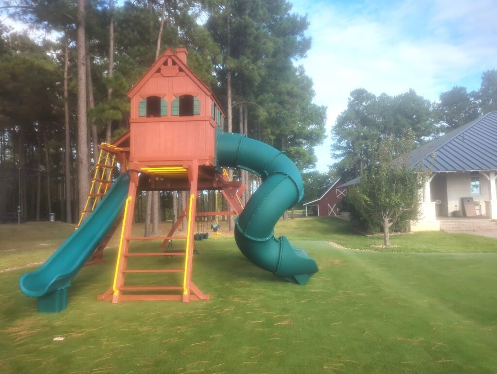 Trinity TX 1 Tree Frogs Swing Sets Install