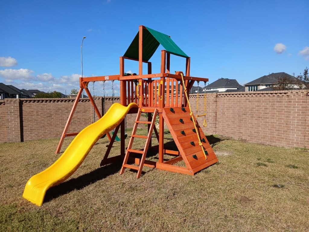 Cypress TX 1 Tree Frogs Swing Sets Install