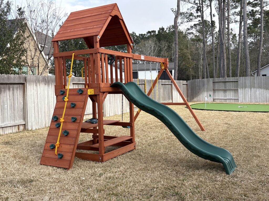 Montgomery TX 1 Tree Frogs Swing Sets Install