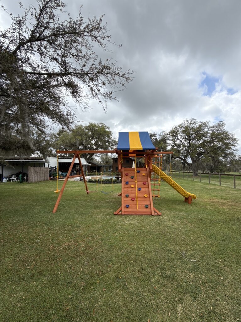 Angleton TX 1 Tree Frogs Swing Sets Install