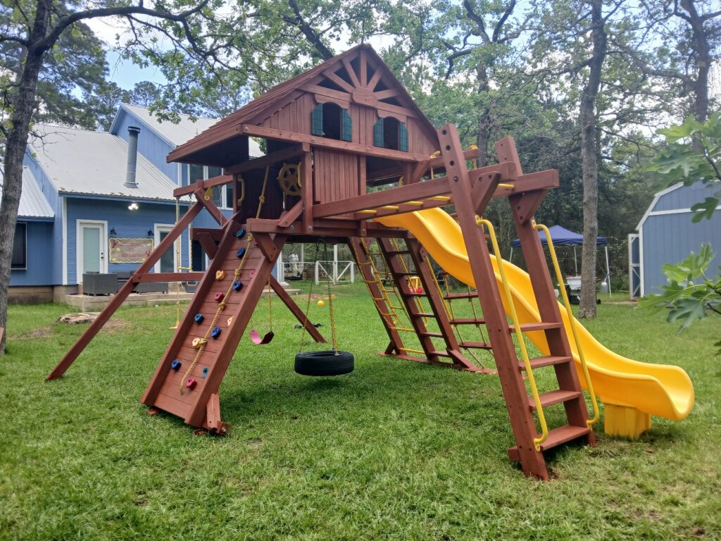 Magnolia TX 1 Tree Frogs Swing Sets Install