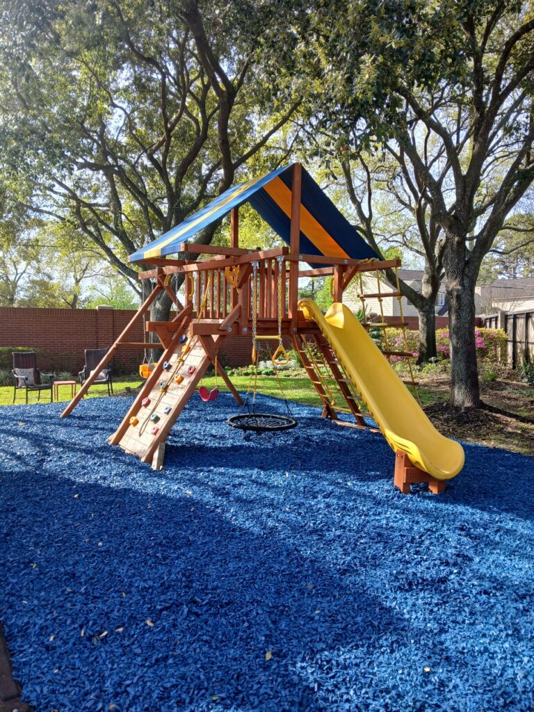 Spring TX 1 Tree Frogs Swing Sets Install
